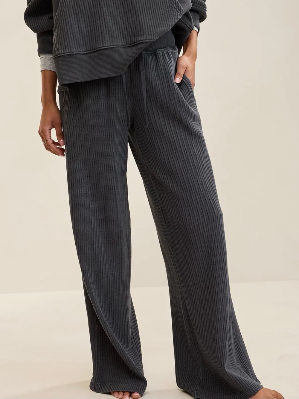 Aerie Essential Waffle Trouser